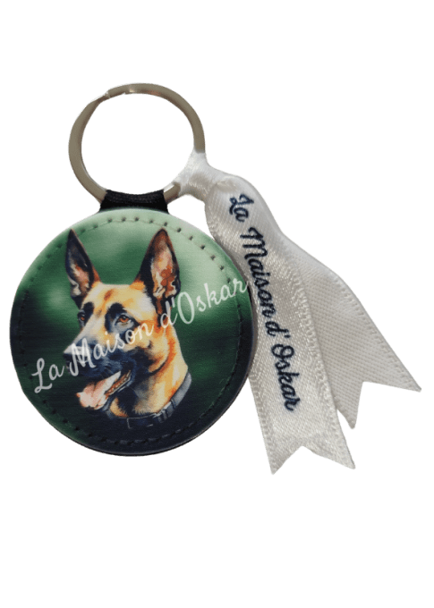 Porte-Clés Malinois Vert
