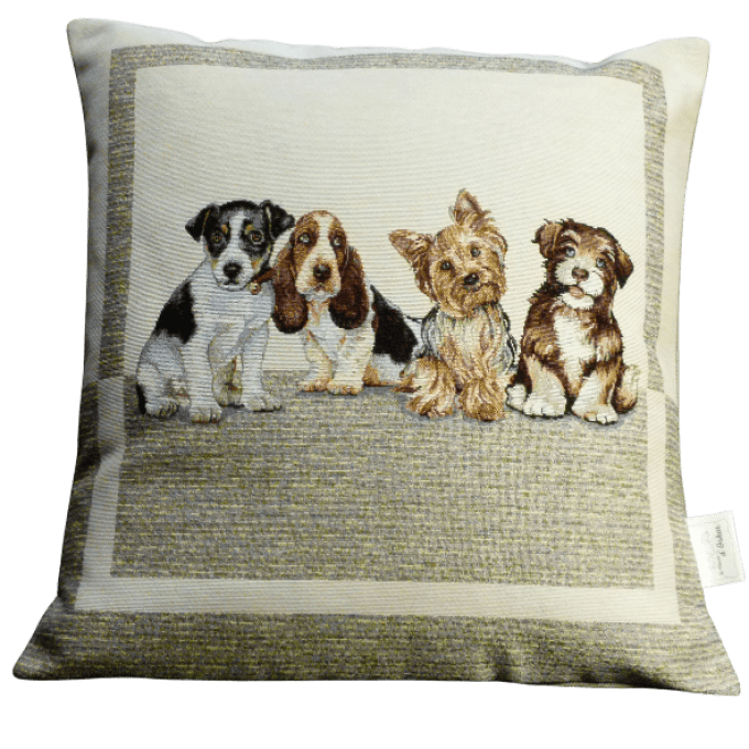 Housse de Coussin Bande de Chiens