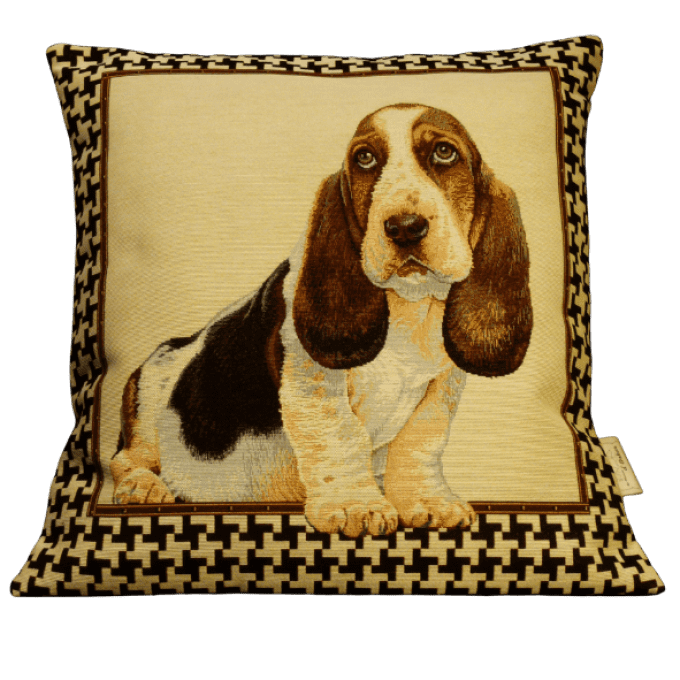 Housse de Coussin Basset Hound