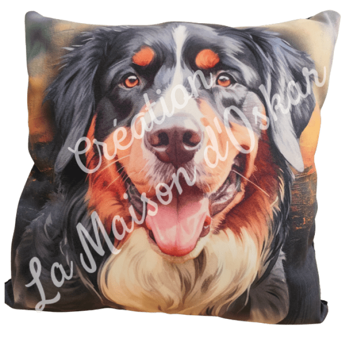 Housse de coussin LUXE Bouvier Bernois