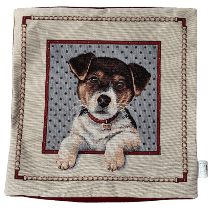 Housse de Coussin Toto - Chiot Jack Russell