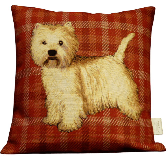 Housse de Coussin Westie